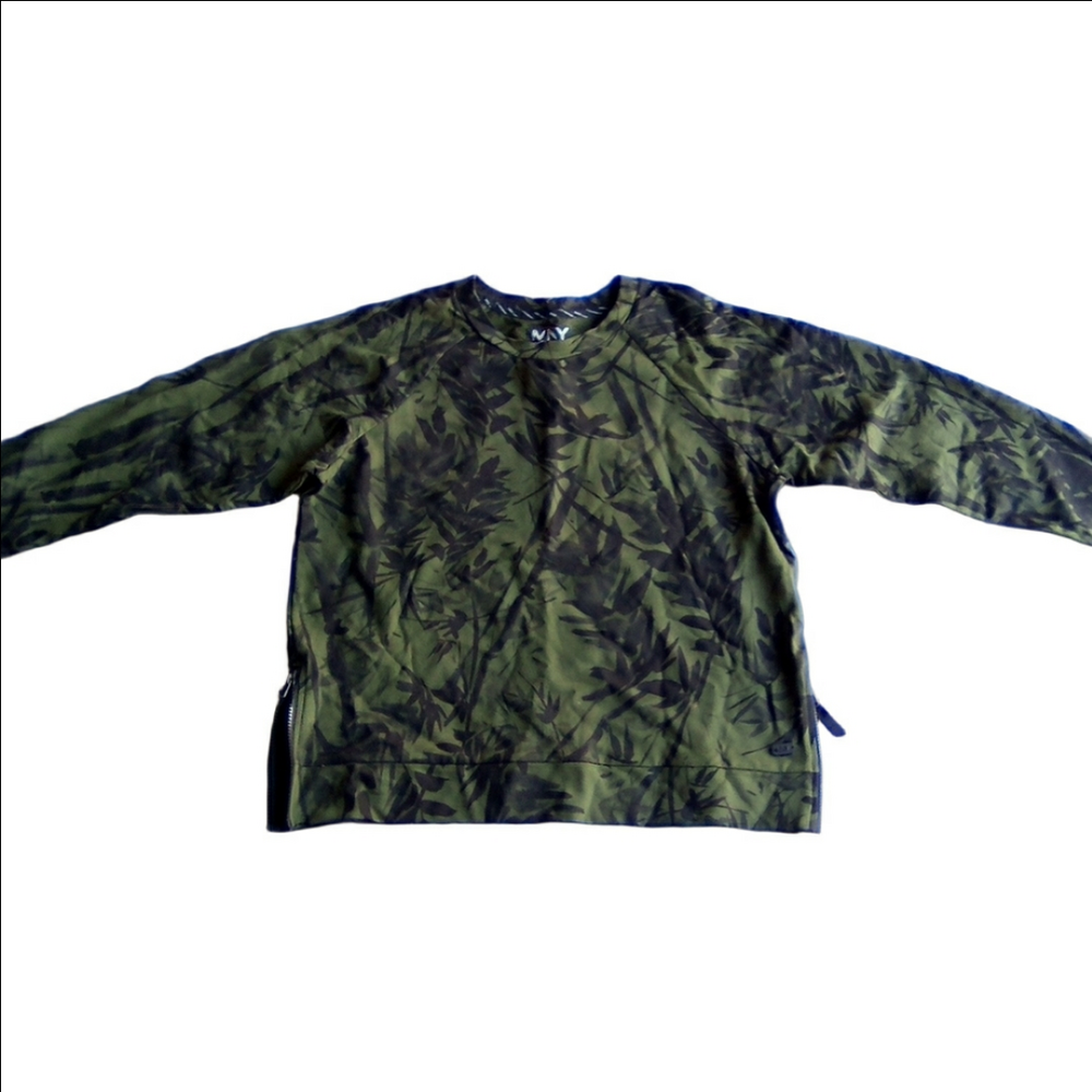 Marc New York Olive and Black Long Sleeve Tee